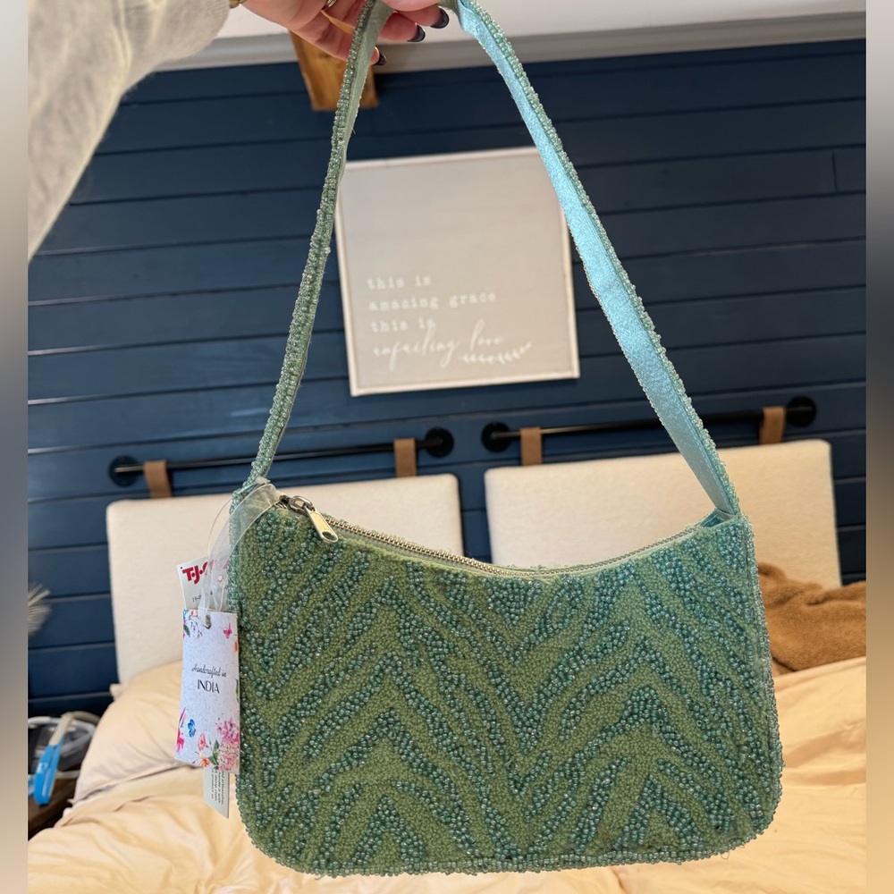 Beaded Zebra Print Purse tjmaxx